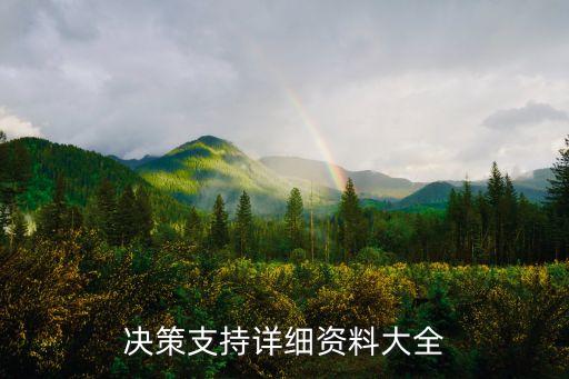 決策支持詳細資料大全