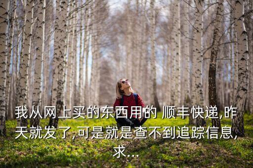 我從網(wǎng)上買的東西用的 順豐快遞,昨天就發(fā)了,可是就是查不到追蹤信息,求...
