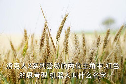 洛克人X系列登場的兩位主角中,紅色的思考型 機(jī)器人叫什么名字