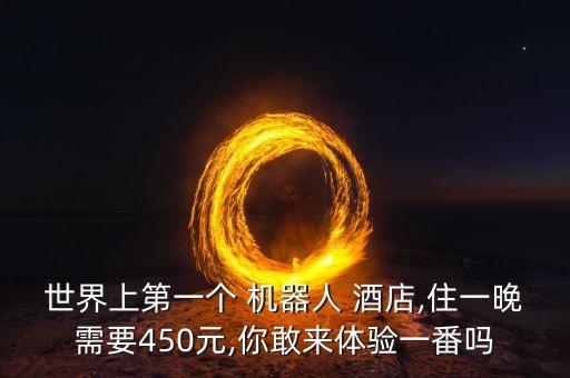 世界上第一個 機器人 酒店,住一晚需要450元,你敢來體驗一番嗎