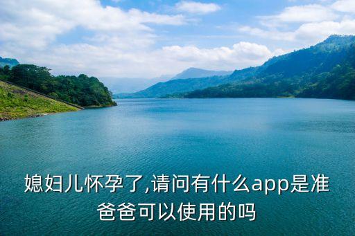 媳婦兒懷孕了,請問有什么app是準爸爸可以使用的嗎