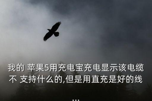 我的 蘋果5用充電寶充電顯示該電纜不 支持什么的,但是用直充是好的線...