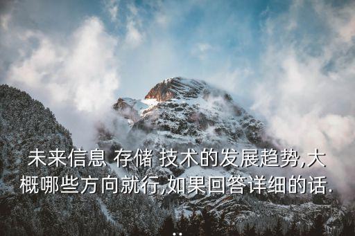數(shù)據(jù)存儲技術(shù) 發(fā)展前景