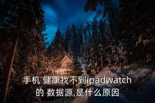 手機(jī) 健康找不到ipadwatch的 數(shù)據(jù)源,是什么原因
