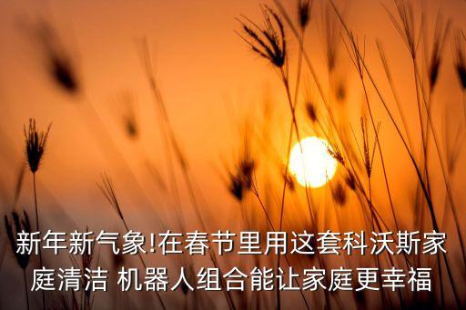 新年新氣象!在春節(jié)里用這套科沃斯家庭清潔 機(jī)器人組合能讓家庭更幸福