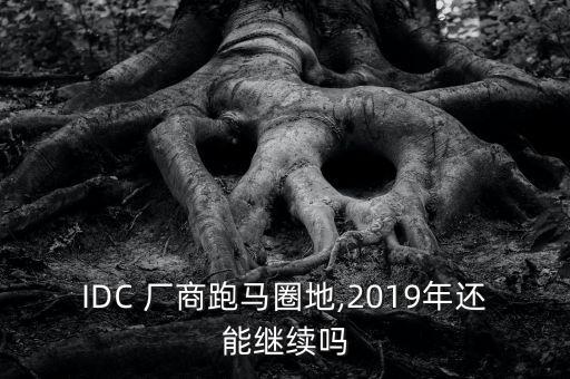IDC 廠商跑馬圈地,2019年還能繼續(xù)嗎