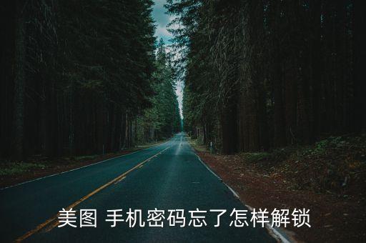  美圖 手機(jī)密碼忘了怎樣解鎖