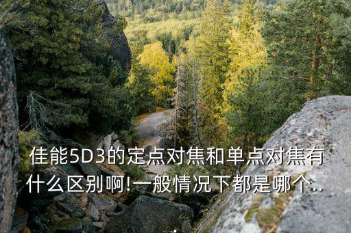 佳能5d3自動對焦模式,佳能r5如何移動對焦點