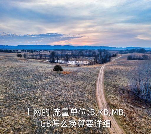 上網(wǎng)的 流量單位:B,KB,MB,GB怎么換算要詳細(xì)