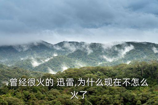 曾經(jīng)很火的 迅雷,為什么現(xiàn)在不怎么火了
