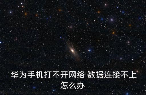  華為手機(jī)打不開網(wǎng)絡(luò) 數(shù)據(jù)連接不上怎么辦