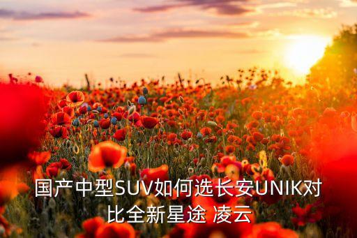 國產(chǎn)中型SUV如何選長安UNIK對比全新星途 凌云