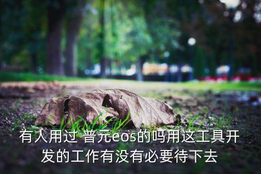 有人用過 普元eos的嗎用這工具開發(fā)的工作有沒有必要待下去