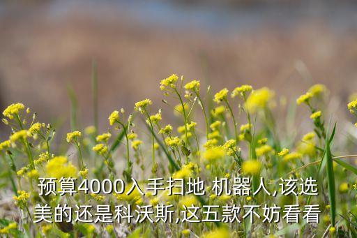 預算4000入手掃地 機器人,該選美的還是科沃斯,這五款不妨看看
