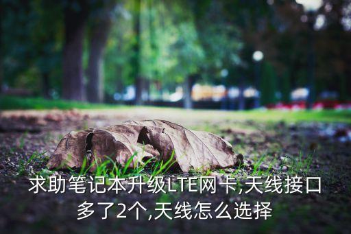求助筆記本升級(jí)LTE網(wǎng)卡,天線接口多了2個(gè),天線怎么選擇