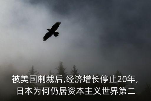 被美國制裁后,經(jīng)濟增長停止20年,日本為何仍居資本主義世界第二