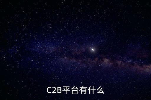 C2B平臺(tái)有什么