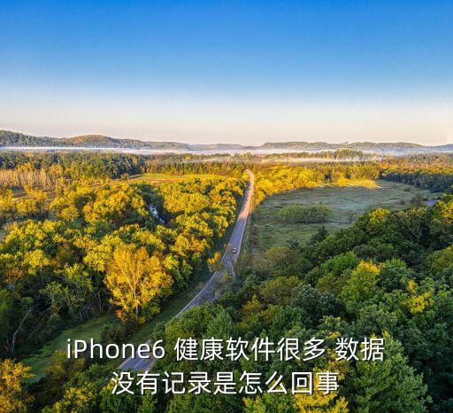 iPhone6 健康軟件很多 數(shù)據(jù)沒有記錄是怎么回事