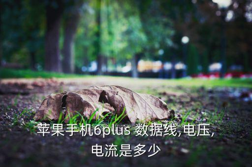 蘋果手機(jī)6plus 數(shù)據(jù)線,電壓,電流是多少