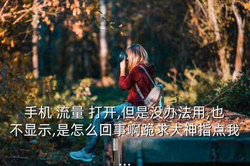 手機 流量 打開,但是沒辦法用,也不顯示,是怎么回事啊跪求大神指點我...