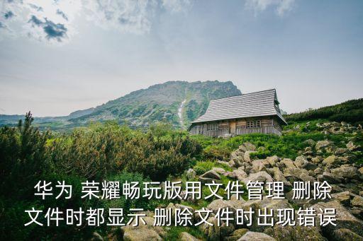 華為榮耀刪除數(shù)據(jù)包