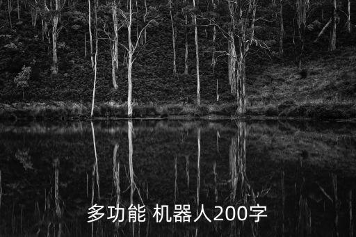 多功能 機(jī)器人200字