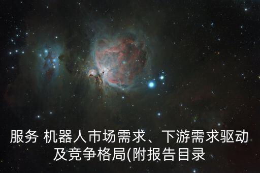 服務(wù) 機(jī)器人市場(chǎng)需求、下游需求驅(qū)動(dòng)及競(jìng)爭(zhēng)格局(附報(bào)告目錄