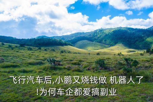 飛行汽車后,小鵬又燒錢做 機(jī)器人了!為何車企都愛搞副業(yè)