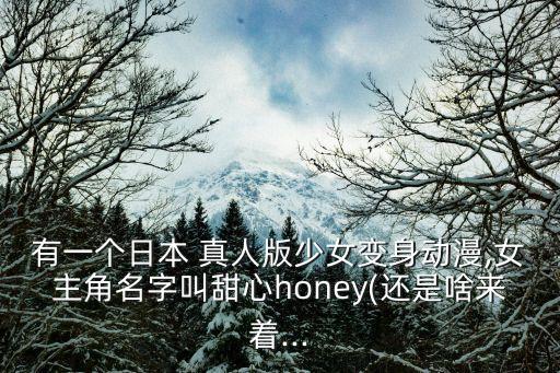 有一個(gè)日本 真人版少女變身動(dòng)漫,女主角名字叫甜心honey(還是啥來(lái)著...