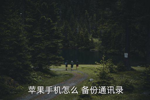  蘋果手機(jī)怎么 備份通訊錄