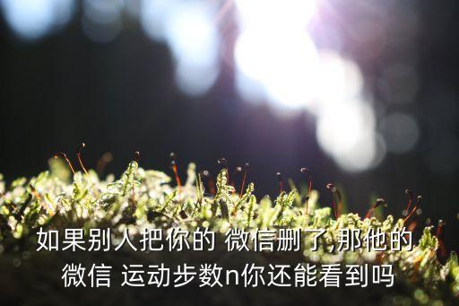 微信運(yùn)動刪除手機(jī)數(shù)據(jù)嗎