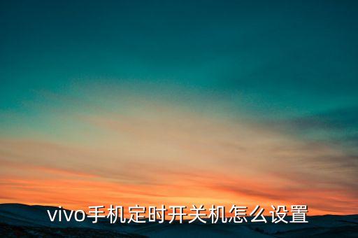 vivor9自動開機