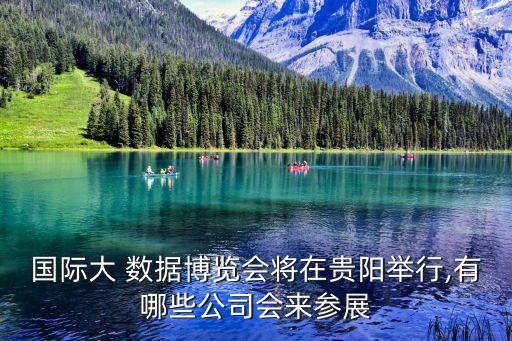 國際大 數(shù)據(jù)博覽會將在貴陽舉行,有哪些公司會來參展