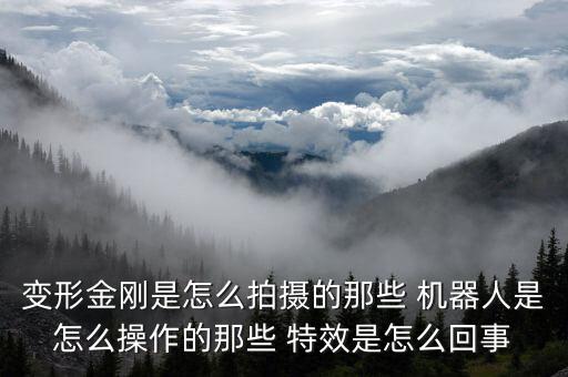 變形金剛是怎么拍攝的那些 機器人是怎么操作的那些 特效是怎么回事