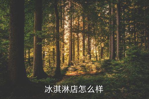 冰淇淋店怎么樣