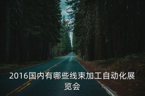 2016國內(nèi)有哪些線束加工自動化展覽會