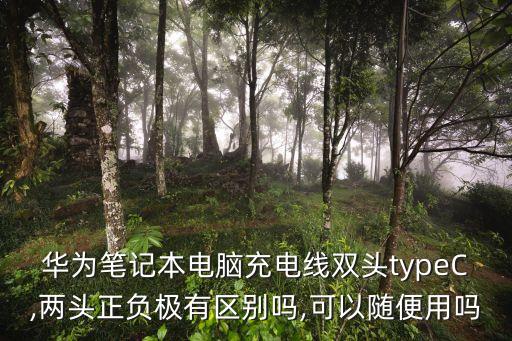華為筆記本電腦充電線雙頭typeC,兩頭正負(fù)極有區(qū)別嗎,可以隨便用嗎