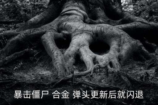暴擊僵尸 合金 彈頭更新后就閃退