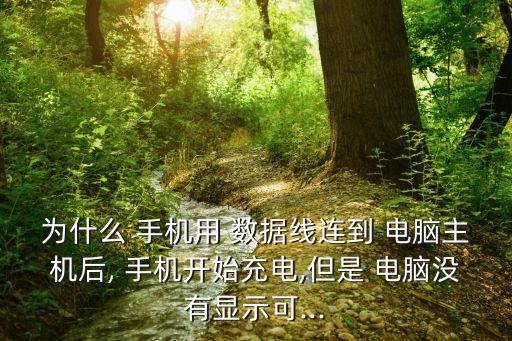 為什么 手機用 數(shù)據(jù)線連到 電腦主機后, 手機開始充電,但是 電腦沒有顯示可...