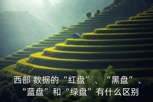  西部 數(shù)據(jù)的“紅盤”、“黑盤”、“藍(lán)盤”和“綠盤”有什么區(qū)別