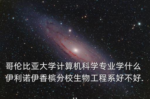 哥倫比亞大學(xué)計(jì)算機(jī)科學(xué)專業(yè)學(xué)什么 伊利諾伊香檳分校生物工程系好不好...