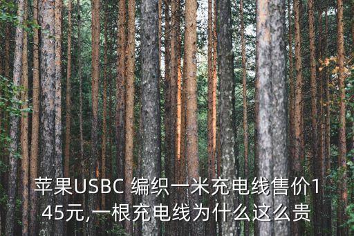 蘋果USBC 編織一米充電線售價(jià)145元,一根充電線為什么這么貴