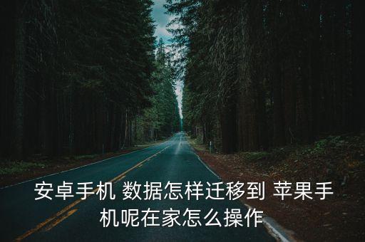  安卓手機(jī) 數(shù)據(jù)怎樣遷移到 蘋果手機(jī)呢在家怎么操作