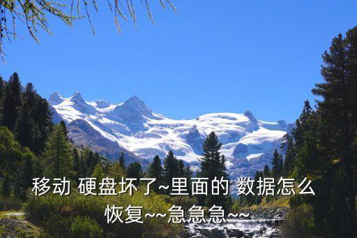 電腦硬盤壞了恢復(fù)數(shù)據(jù),硬盤損壞里面的數(shù)據(jù)可以復(fù)原嗎