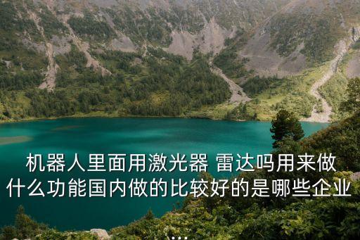 機器人里面用激光器 雷達嗎用來做什么功能國內做的比較好的是哪些企業(yè)...