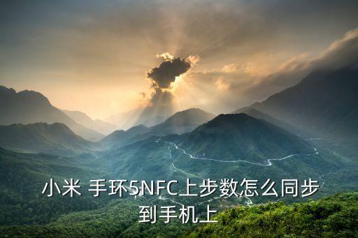  小米 手環(huán)5NFC上步數(shù)怎么同步到手機(jī)上