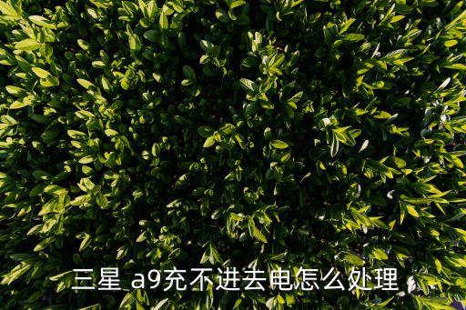 三星 a9充不進(jìn)去電怎么處理