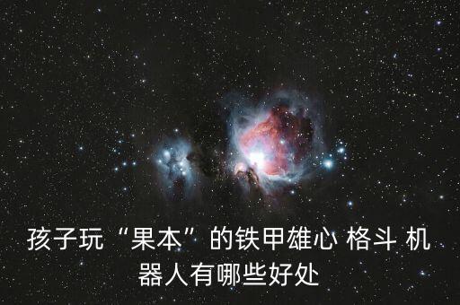孩子玩“果本”的鐵甲雄心 格斗 機器人有哪些好處