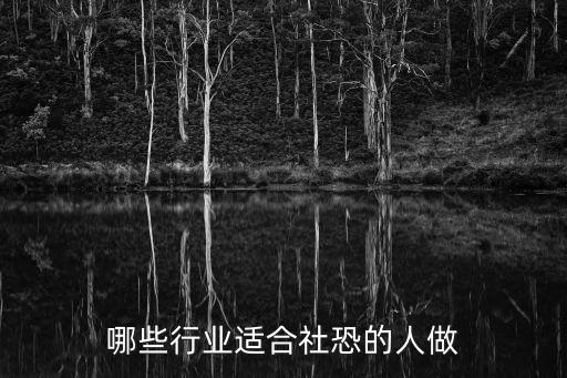 哪些行業(yè)適合社恐的人做