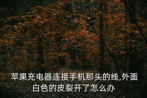  蘋(píng)果充電器連接手機(jī)那頭的線,外面白色的皮裂開(kāi)了怎么辦